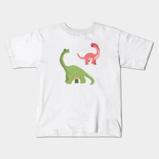 Oil Paint Dinosaurs Kids T-Shirt